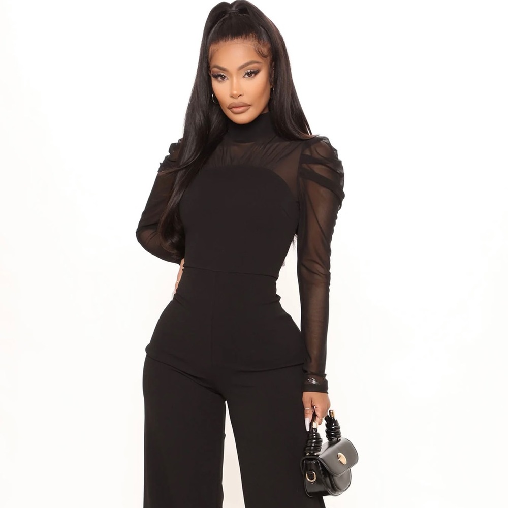 Keep it classy mesh jumpsuit